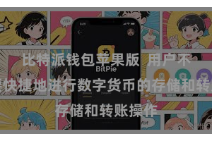 比特派钱包苹果版 用户不错大要快捷地进行数字货币的存储和转账操作