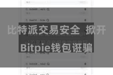 比特派交易安全 掀开Bitpie钱包诳骗